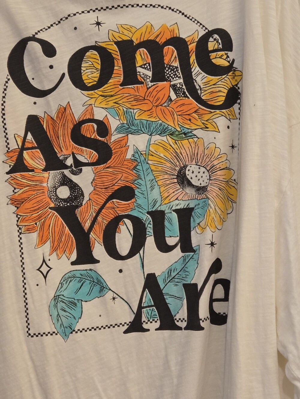 Torrid "Come As You Are" Classic Fit Top Drop Shoulder Floral Boho Tie Hem Size4 - Picture 10 of 14